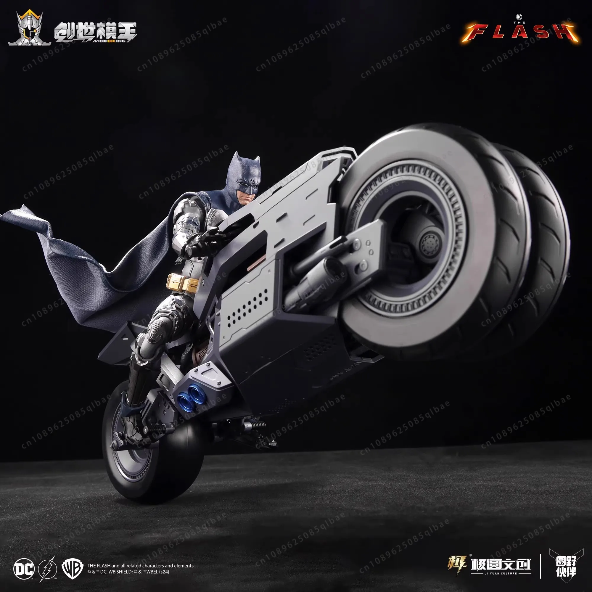 In Stock Modoking The Flash 1/12 Batman Ben Affleck Suit Motorcycle Batmobile Assembly Action Figure Collectible Toy Gift