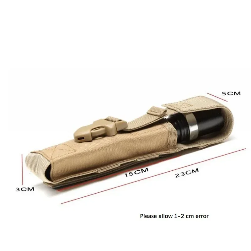 Molle System 1000D Flashlight Molle Pouch Tactical Accessories Airsoft Hunting Tool Pouch Molle Clip Flashlight Bag Equipment