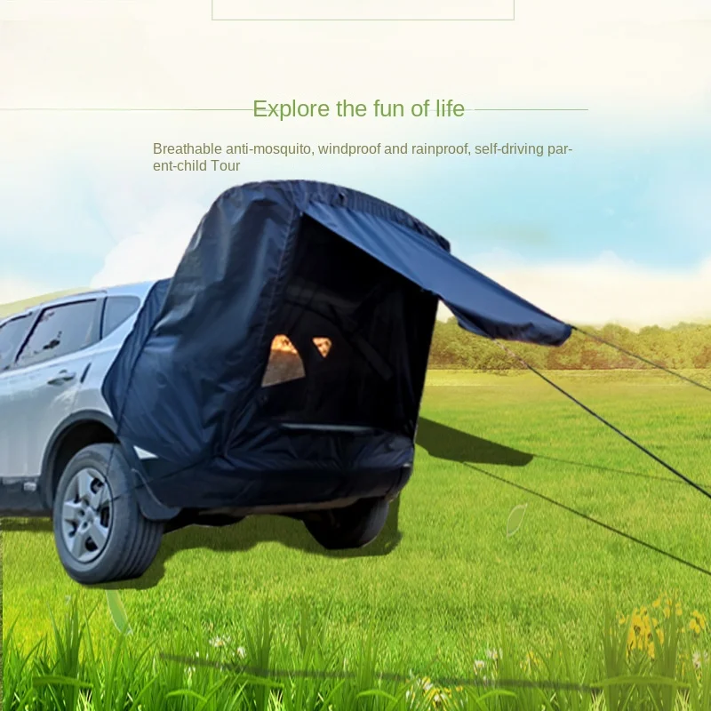 

Car Tent SUV Outdoor Self Driving Touring Car Tail Car Roof Trunk Extension Tent Outdoor Camping Canopy Tent Camping