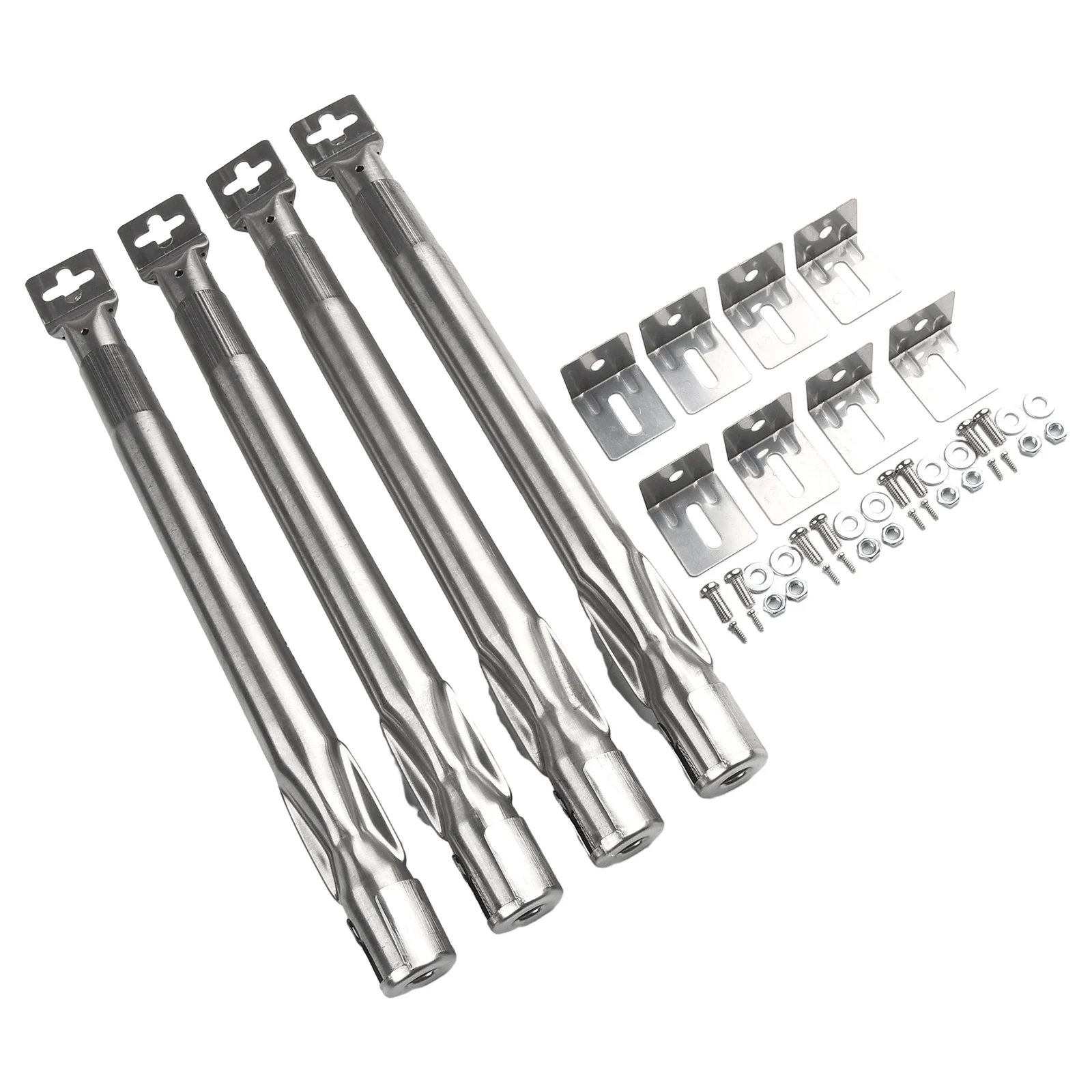 Parts Burner 35-42cm 4Pcs/Set Accessories BBQ Fittings For Gas Grill Hole 11mm Home Stainless Steel High Quality