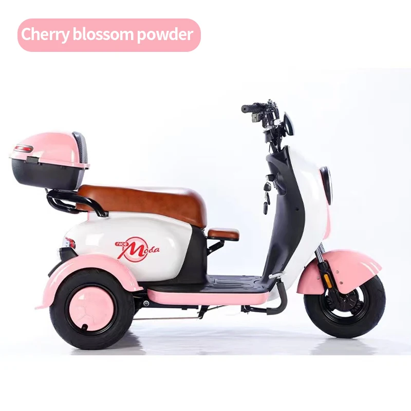 Adult E-TRICYCLE Electric Scooter 400W Fast Speed 24km/h Moto Bike 48V 20ah Lithium Battery 500W Motor Power 60V Voltage