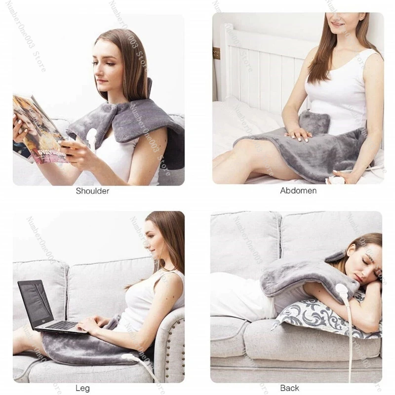 Electric Heating Shoulder Neck Heating Pad Warming Blanket Electric Heating Shoulder Wrap Pain Relief Temperature Controller