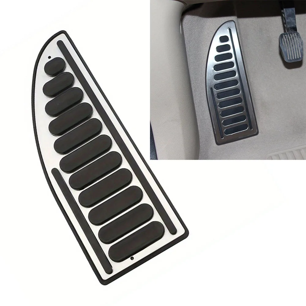 Stainless Steel Rubber Footrest Foot Rest Pedal Cover Pad for Ford Focus ST Fiesta Mondeo Fusion Kuga Escape Mustang SMAX 1pcs