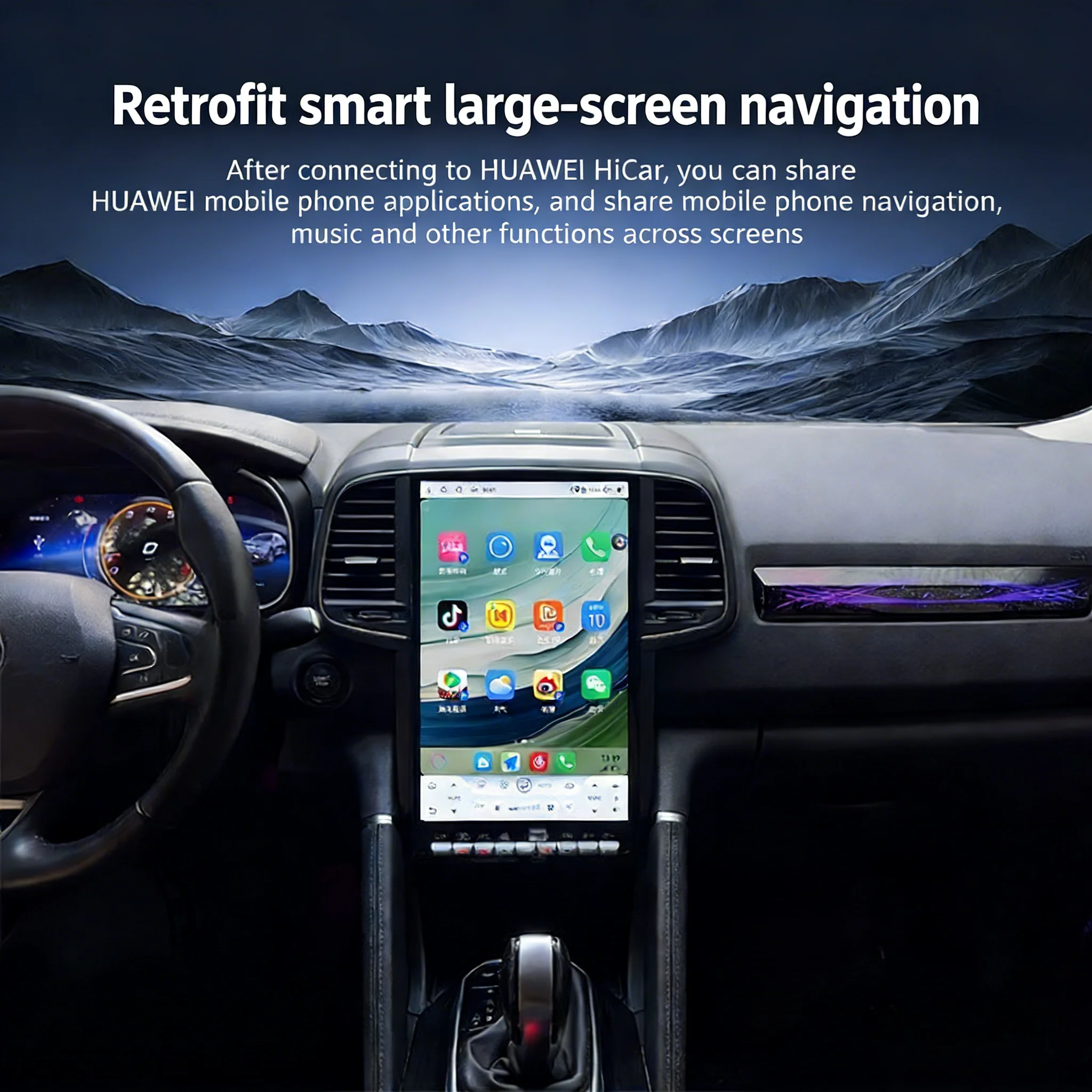 14.5" Android 15 Wireless CarPlay For Renault Koleos Megane 4 Samsung SM6 Talisman 2016-2021 Stereo Multimedia Video Player GPS view 3