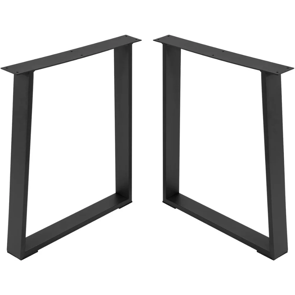 

28 inches Table Legs Trapezoid Metal Legs Set of 2 Iron Furniture Legs DIY Coffee Table