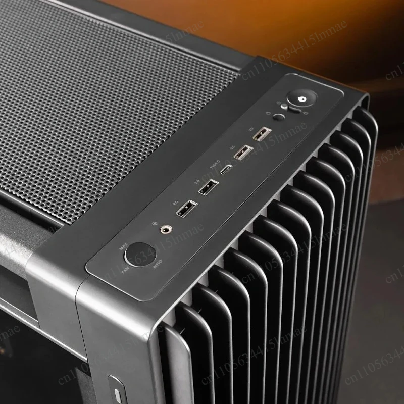 Infrared Dust 450mm Graphics Card 190mm Cpu Game Desktop Chassis Pa602 Pc Chassis Side Transparent Walnut Art