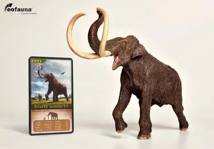 Eofauna 1:40 Scale Steppe Mammoth Figure Prehistoric Animal Model Toy Mammuthus Collector Elephant Gift