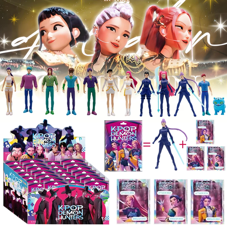 

NEW 1-24pcs Kpop Demon Hunters Figure Toy Derpys Tiger Rumi Mira Zoey Sussy Figurine Doll For Fans Christmas birthday Gift