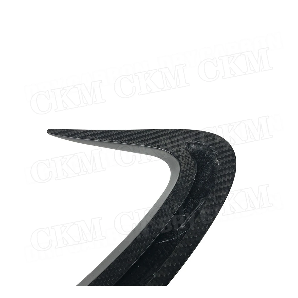 ألياف الكربون الجافة/FRP المصد الخلفي منفذ تنفيس الهواء يغطي Canards لمرسيدس بنز AMG GT50 GT53 GT43 2019 2020 #4