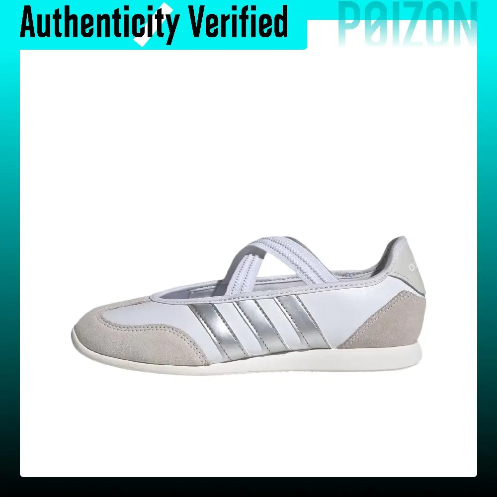 Adidas Leather Flat Mary Jane Shoes Low Heel Women's HQ7400