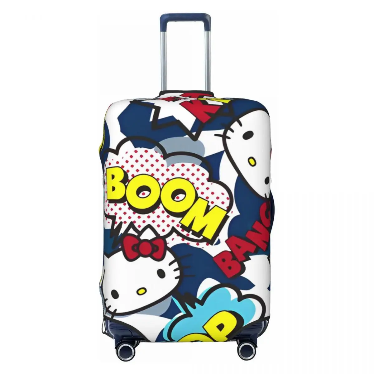 Hello Kitty sanrio Travel Luggage Cover Durable Suitcase Protector Washable Baggage Covers Fits 18-32 Inch Luggage