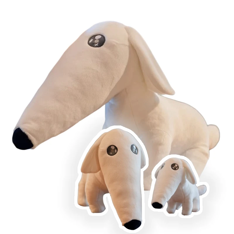 Funny Anime Long Nosed Dog Plush Toys Let Me Do It For You Soft Puppy Creative Sleep Appease Stuffed Cute Doll Birthday Gift