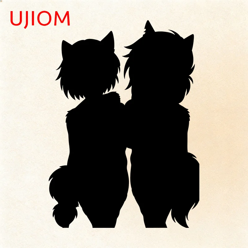 UJIOM Furry Loona Pocket Pussy Wall Sticker Veneer Premium Eye Catching Occlusion Scratch Decal Amusing Living Room Decor