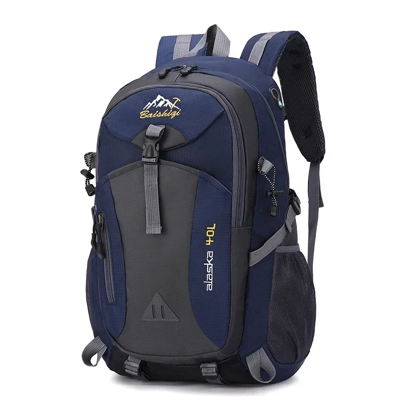 Mochila de viagem de nylon impermeável para homens, bolsa casual ao ar livre para senhoras, caminhadas, camping, montanhismo, bolsa esportiva