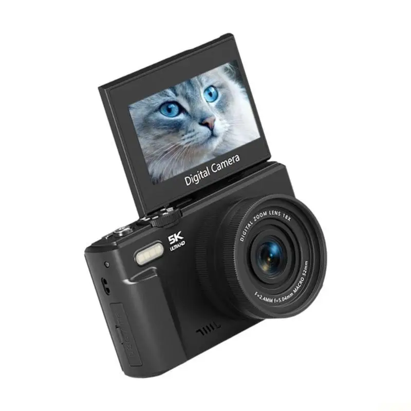 

B03F Поворотный на 180 градусов экран, видеокамера 5K, разрешение 75 МП, 18-кратное цифровое масштабирование, беспроводная