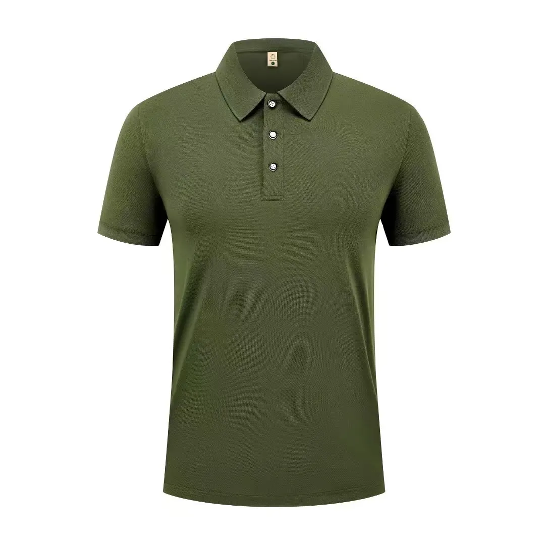Zomer Casual Sport Sneldrogend Revers Korte mouwen POLO Shirt 23. Effen Kleur Shirt Fietsen Pak Fitness pak Voor Mannen S-4XL