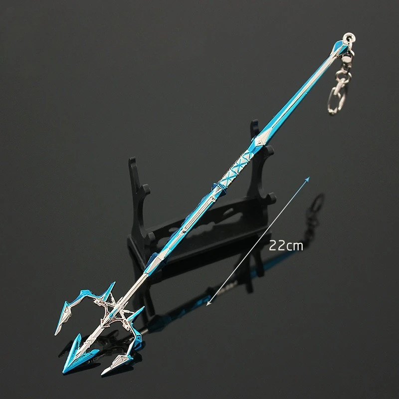 22cm/8.66in CrossFires Model broni Posejdon Trójząb Model zabawkowy Kreatywny wyświetlacz na biurko Ozdoby Kolekcja Prezenty urodzinowe Chłopcy