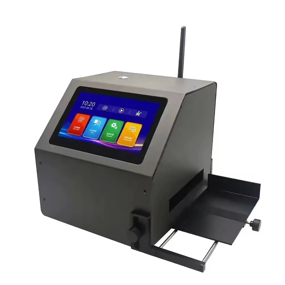 

12.7mm 25.4mm Print Height Desktop Inkjet Printer Multi Language Printing Printer Desktop Static Inkjet Printer