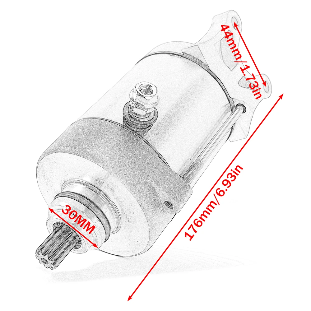 Starter Motor For Trtion BAJA 250 Outback 400 4x4 Crosser 300 for Access AMS 430 EFI AMX 3.20 AMS 4.30 SX 31200-E10-000