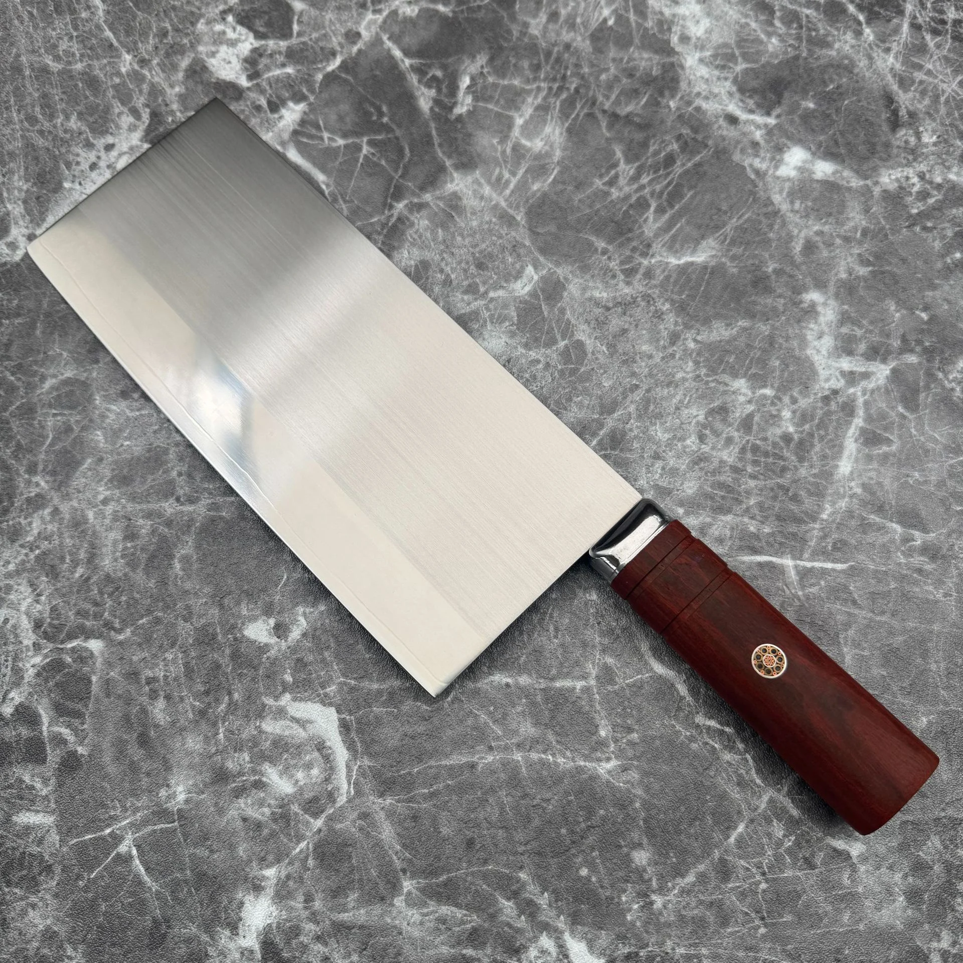 

8.5 Inch Chinese Chef Knife 10Cr15Mov Steel Blade Rosewood Handle Slicing Vegetables Cleaver Meat Handmade Forged Kitchen Knives
