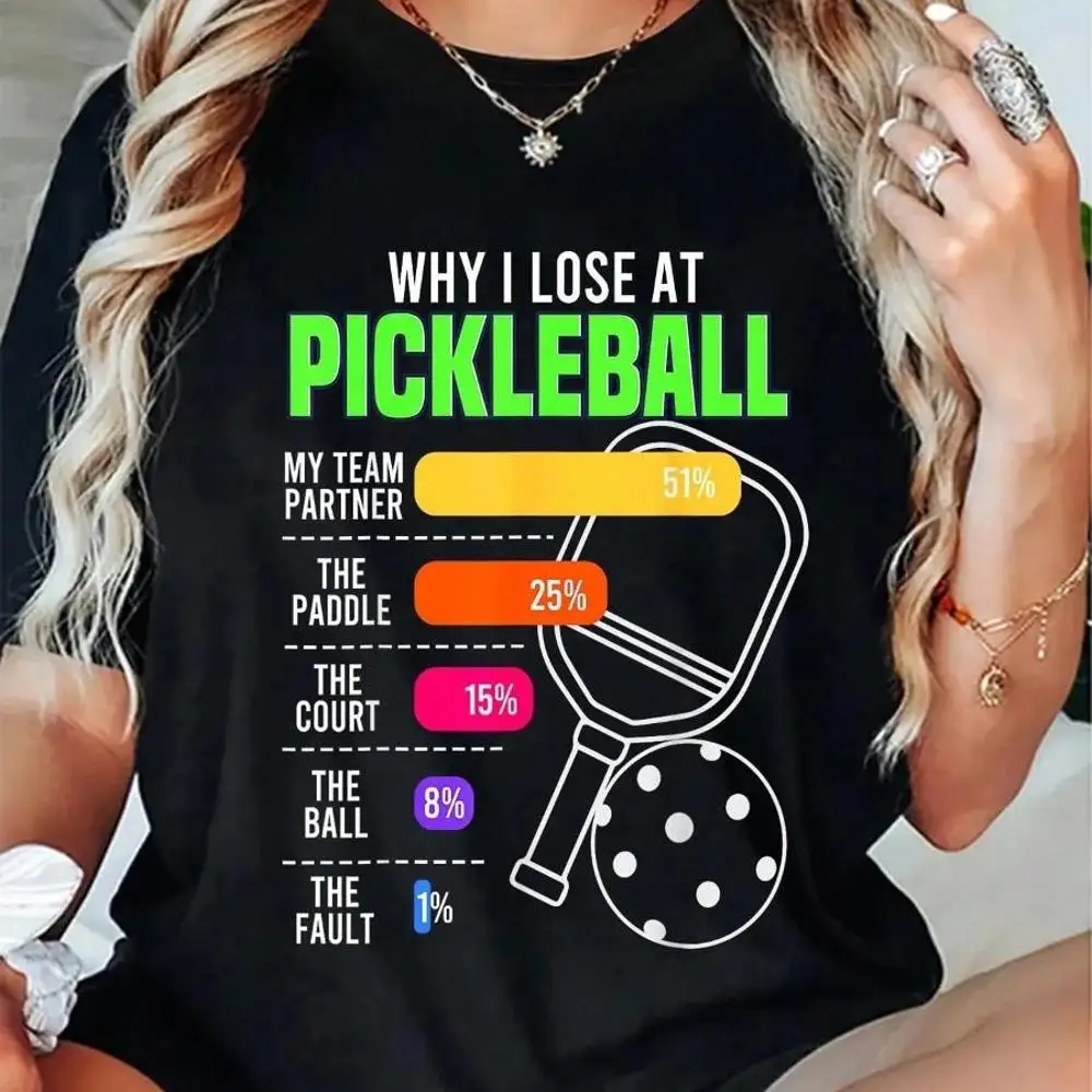 100_ Cotton Funny Pickleball Cool Pickleball Lover Pickleball T-Shirt