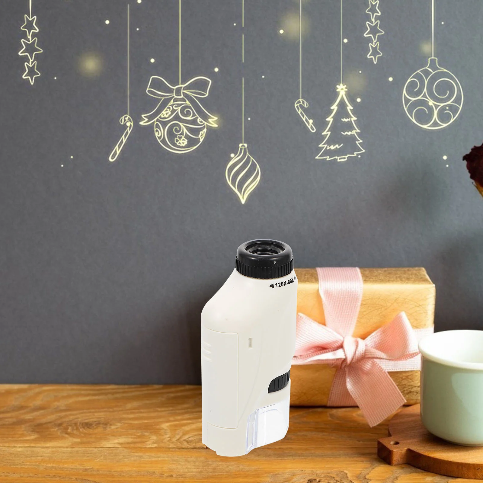 Microscópio infantil com luz para projetos científicos, ferramenta simples de experimento biológico, brinquedo educacional para jovens exploradores