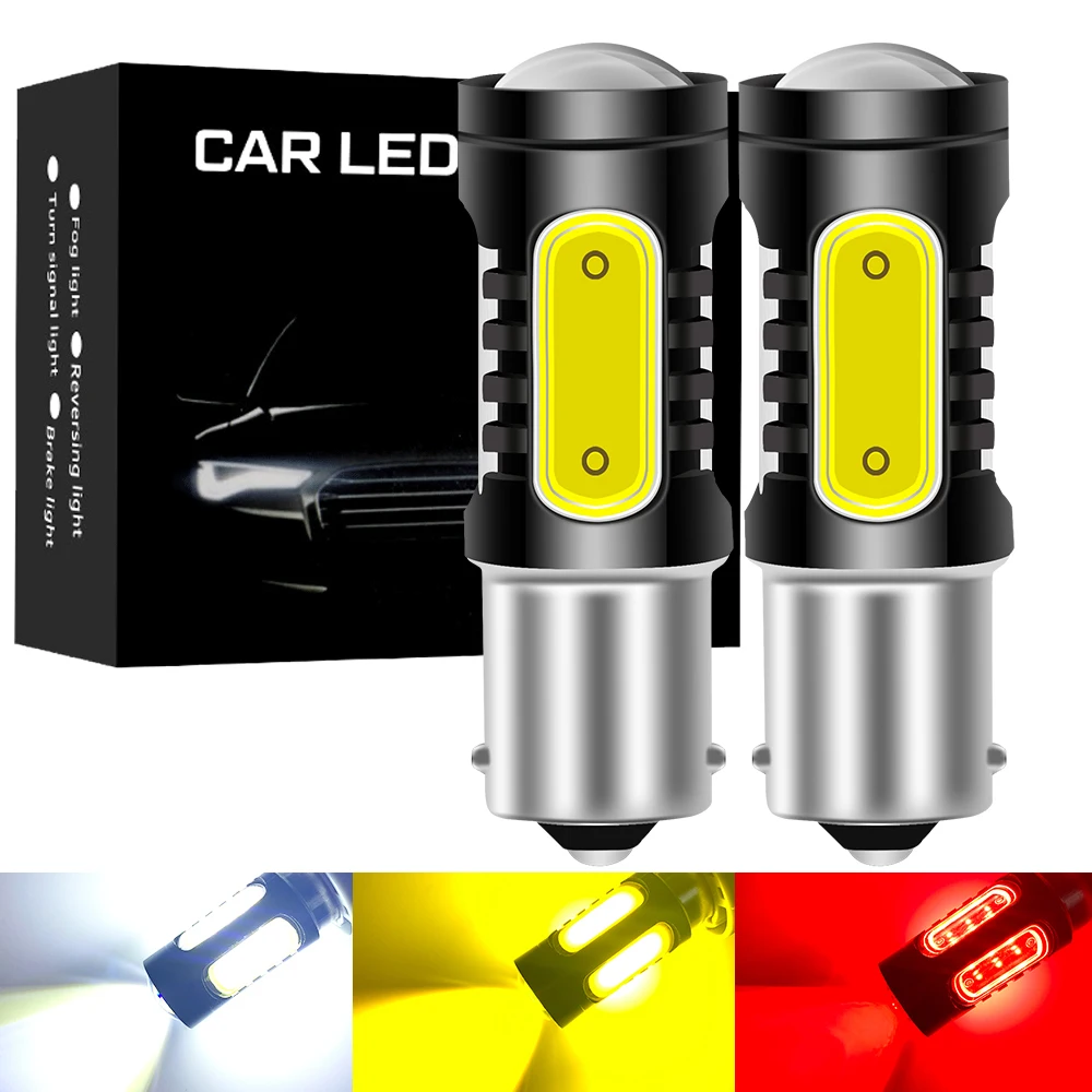 

2PCS 1156 P21W LED BA15S PY21W BAU15S Bulb 12V COB 5SMD 7443 7440 W21W 3157 1157 BAY15D P21/5W LED for Reverse Turn Signal Light