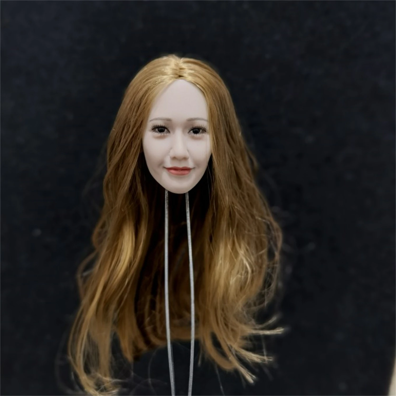 1/6 South Korea Yoona Lim Yoon A Head Sculpt Golden Hair Fit for 12'' Pale Phicen Action Figure