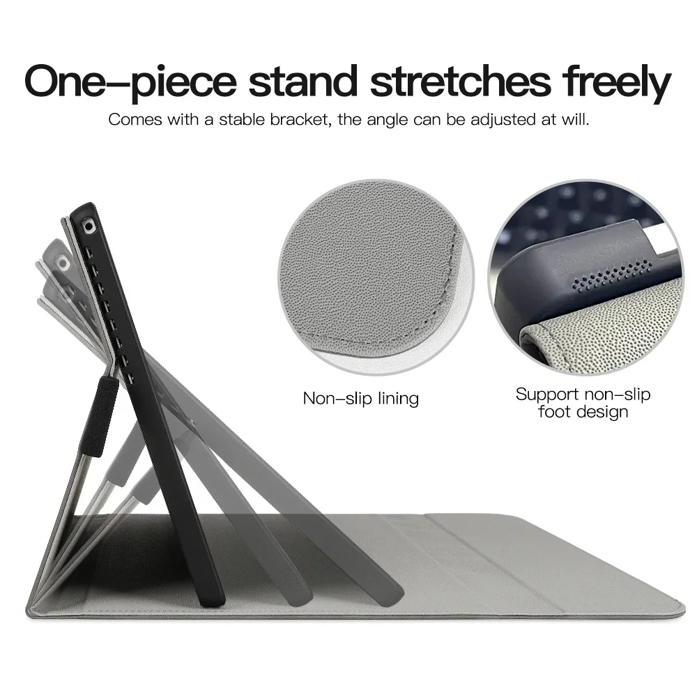 Imagem -04 - All-in-one pu Capa Protetora Robusta Case Stand com Suporte de Caneta Fit para Microsoft Surface go Pro x