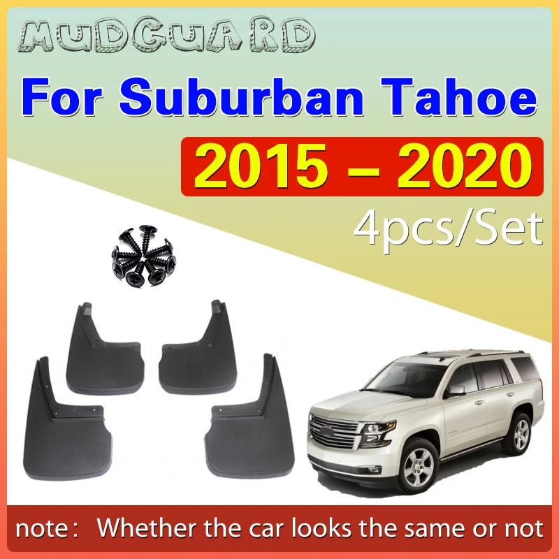 

2015 2016 2017 2018 2019 2020 FOR Chevrolet Suburban Tahoe Mud Flaps Guard Splash Mudguard Fender Mudflaps Car Accessories 4pcs
