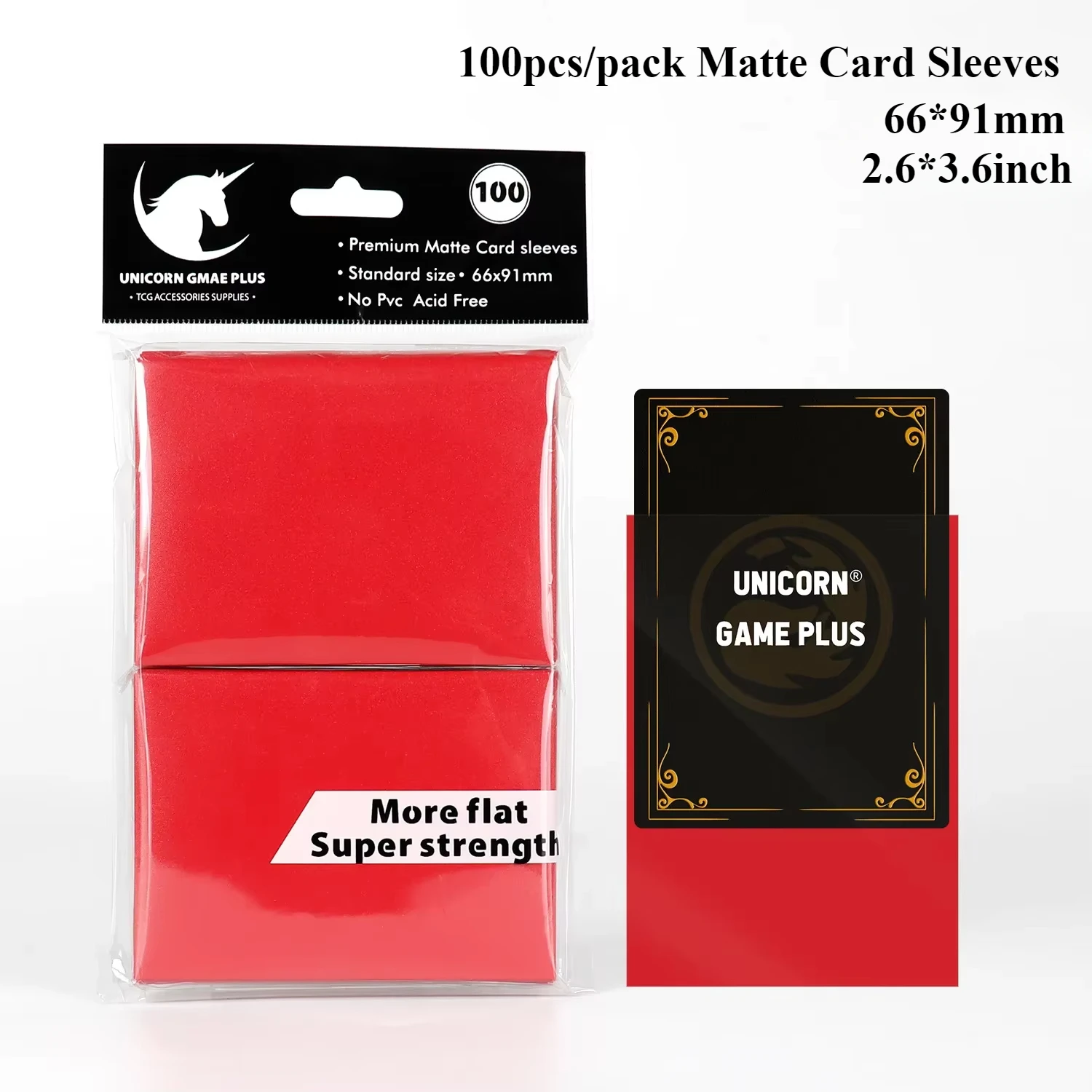 100PCS 66x91mm Matte Standaard Maat Kaart Mouwen TCG Trading Cards Protector Voor Tarot Shield Bordspellen magische Cover PKM