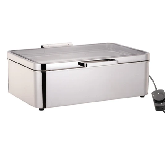 

Commercial Catering Kitchenware Set New Arrival Roll Top Chafing Dishes Stainless Steel Hydraulic Induction Chafer for Buffet