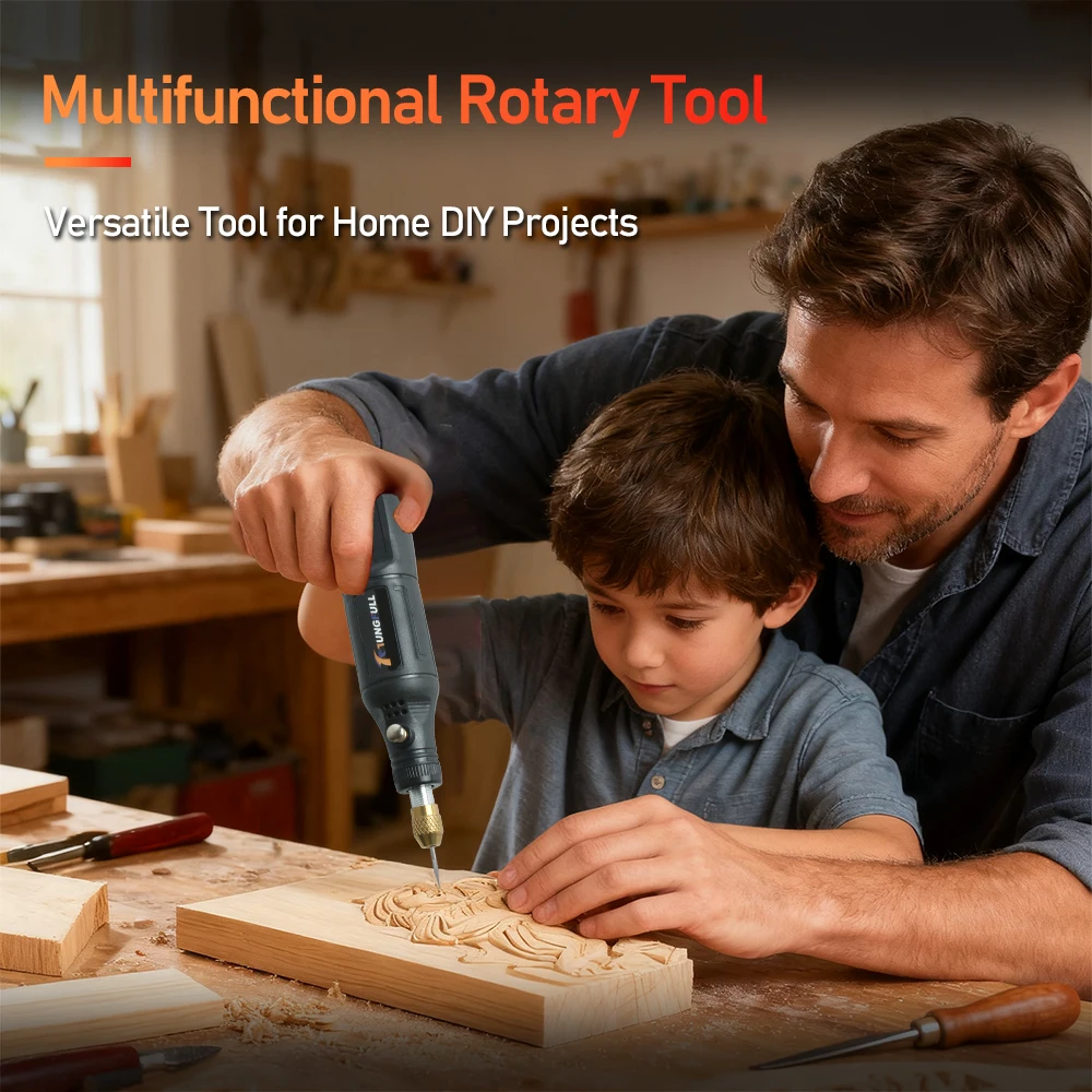 Mini Electric Drill USB Wireless Mini Handheld Drill Rotary Tool Woodworking Engraving Pen Dremel Tools for Jewelry Metal Glass