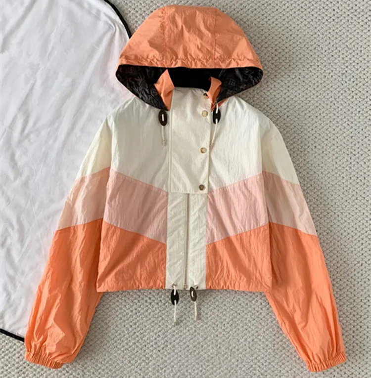 Customization European women's clothing for summer 2026, new styles  Long-sleeved hooded Sports coat