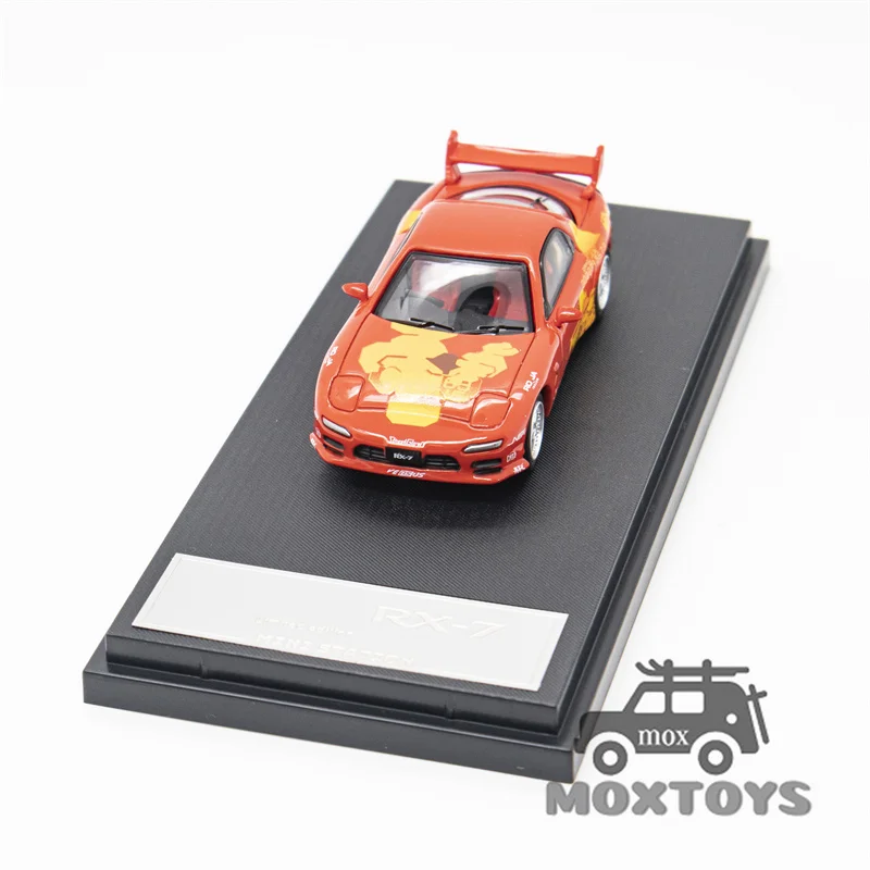 Mini Station 1:64 RX-7 Orange Fast & Furious limited499 Diecast Model Car