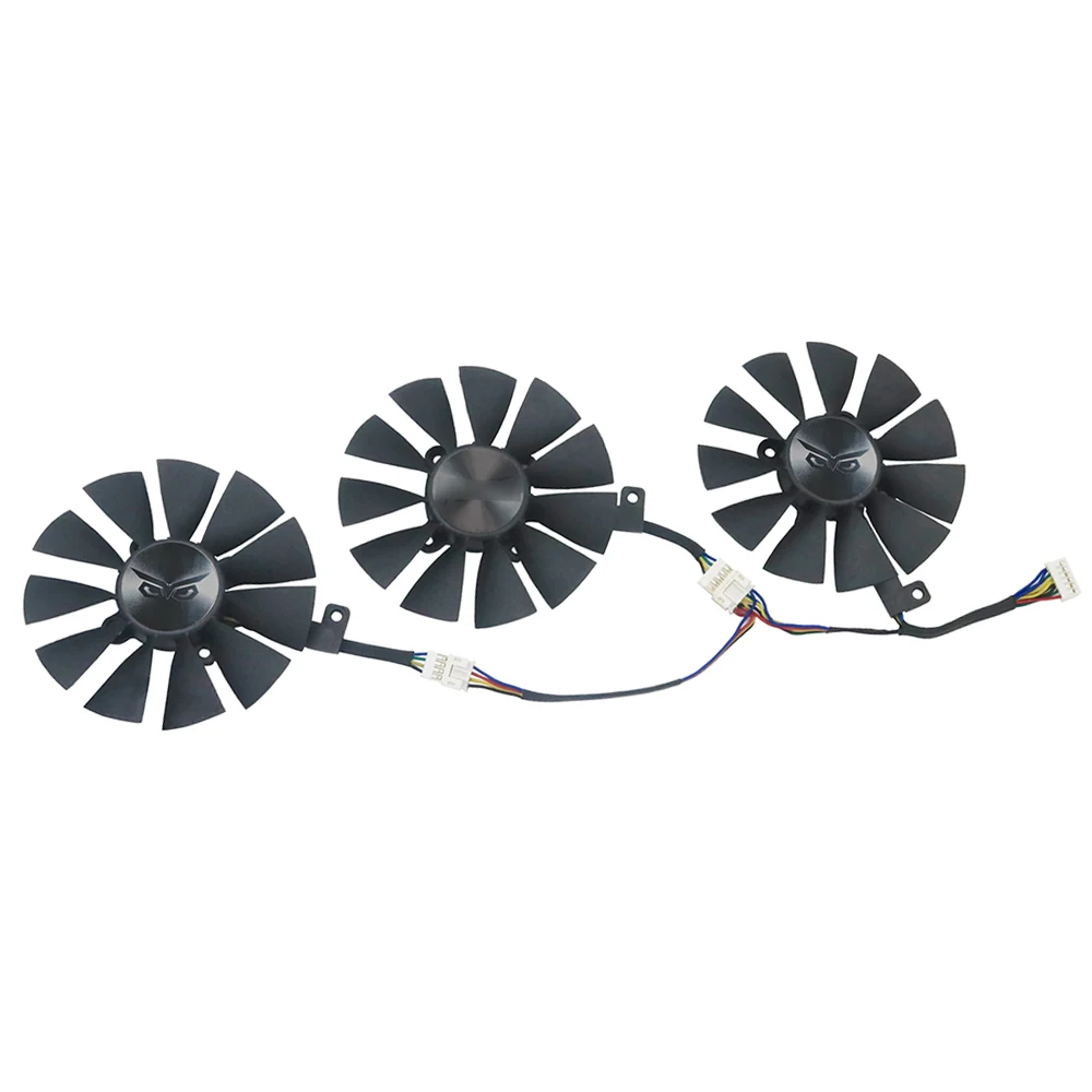 PLD09210S12HH Video Card Cooling fan replace for ASUS STRIX GTX980Ti R9 390 390X Graphics Card Cooler Fans with case