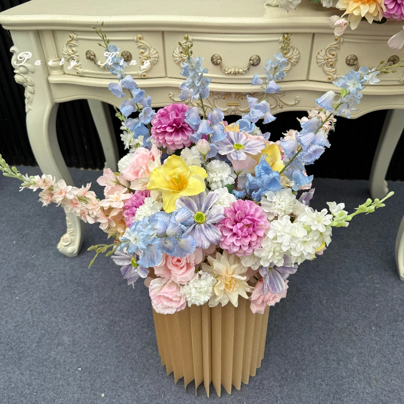 Artificial Flowers Wedding Decoration Window Display Silk Flower Ball Table Centerpieces Stage Road Lead Home Decor Accessories - view 3