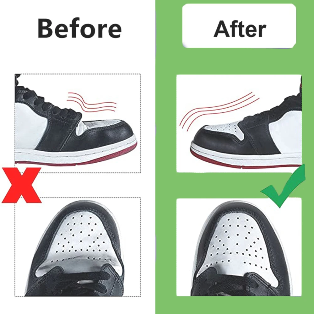 20Pcs Sneaker Crease Protector for Leather Shoes & Sports Shoes Toe Crease Guard Insert Shoe Stretcher Dropshipping Wholesale
