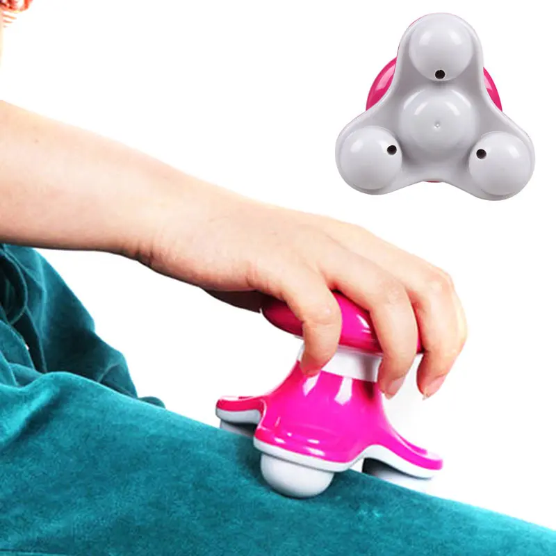 Triangle Shape USB Electric Handled Wave Vibrating Massager Mini Neck Massager Neck Back Head Massage Face Massager New