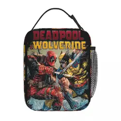 Deadpool & Wolverine Product Insulated Lunch Bag For Travel Food Storage Bag Portable Cooler Thermal Lunch Boxes