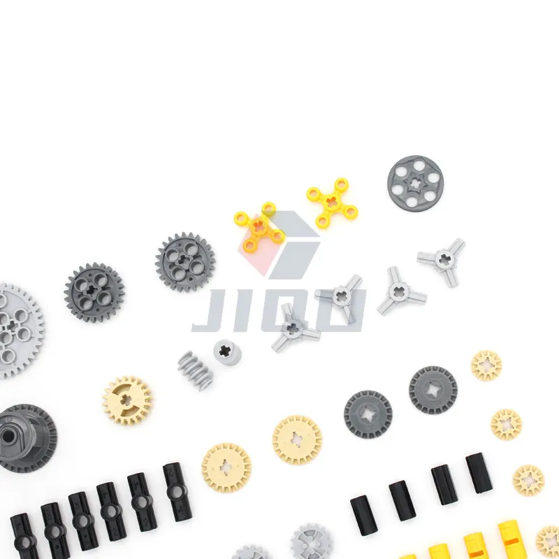 55pcs/lots MOC High-tech Series Parts Compatible with Car Model Building Blocks Set Multiple Gears Group Bricks Toys for Kid Boy