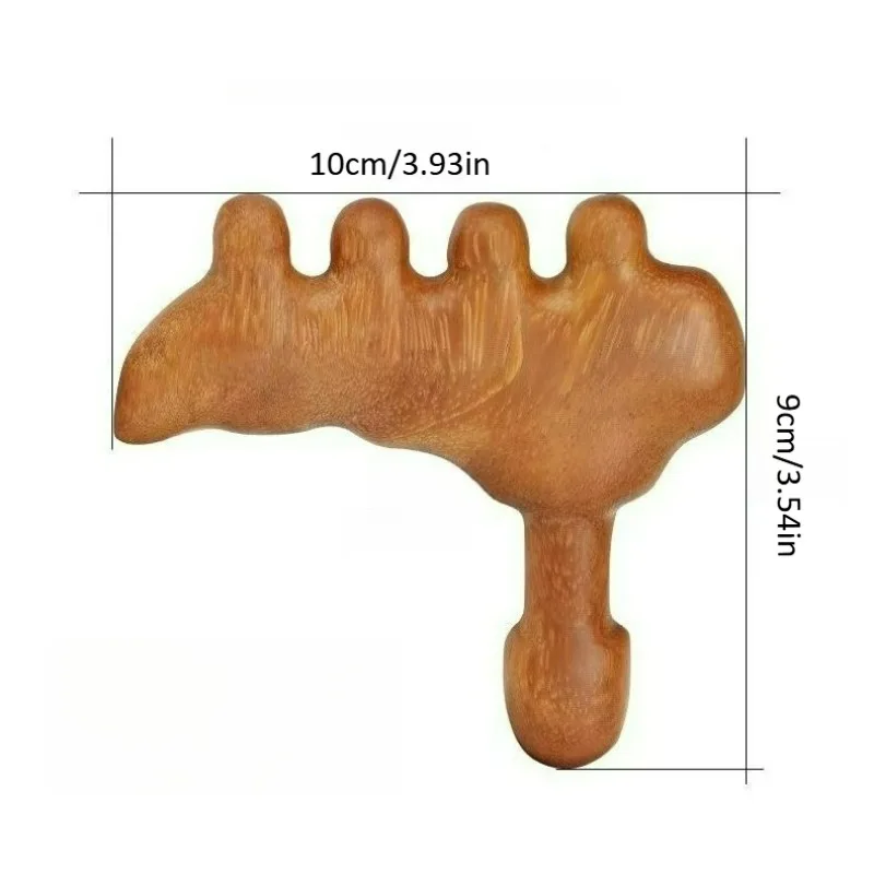 أداة غوا شا الخشبية لتدليك القدم والجسم والصرف اللمفاوي ونقطة الزناد وعلاج ميريديان، هدية للعناية الذاتية