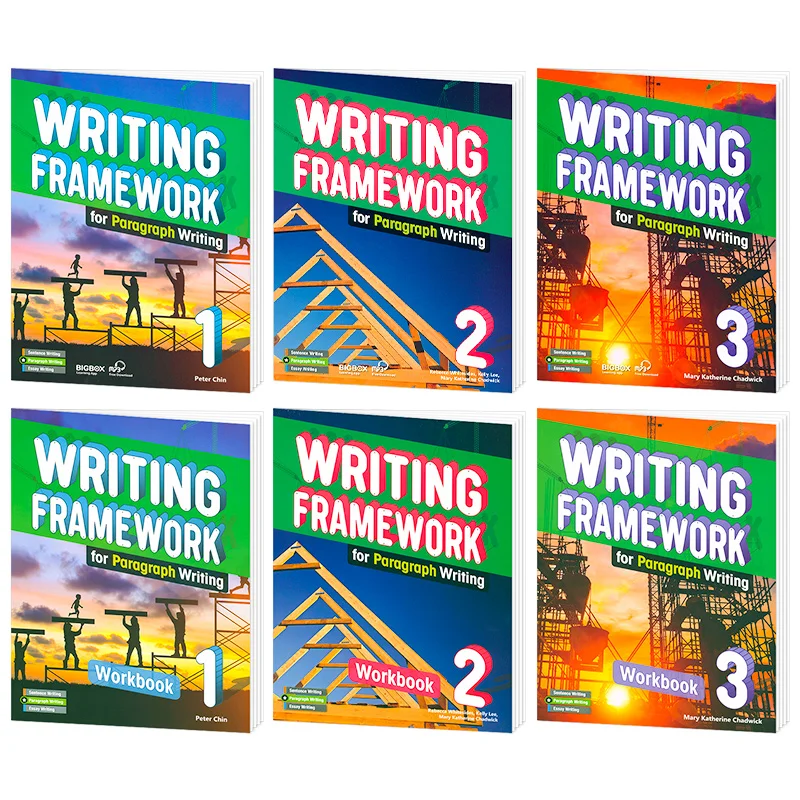Writing Framework for Sentence Paragraph Essay Writing Books Set Textbook Workbooks English Writing Skills Practice K12 Studen