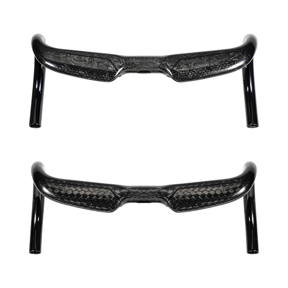 AliExpress TOSEEK Carbon Road Handlebar Fiber Bicycle Handlebar Reduce Resistance Bent Bar Internal Wiring Bike Parts 380/400/420/440mm