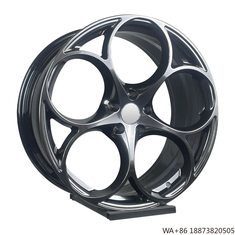 

Custom Four Leaf Clover Spoke Design 98mm 5x112 5x114.3 5x120 Racing Cars Sport 1-piece Aluminum Carbon Fiber Forged Wheel Rim