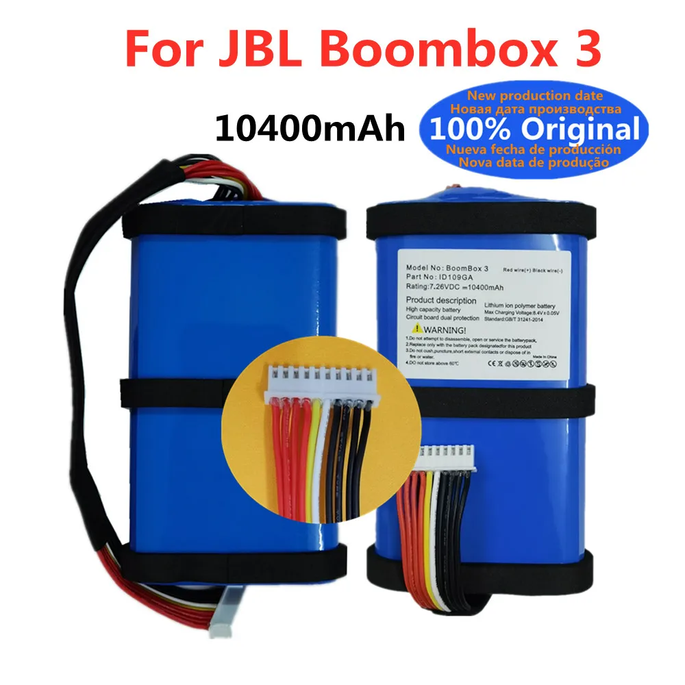 

10400mAh 100% New Original Boombox Battery For JBL Boombox 3 Boombox3 Bluetooth Speaker Battery Bateria Batteri +Tracking Number