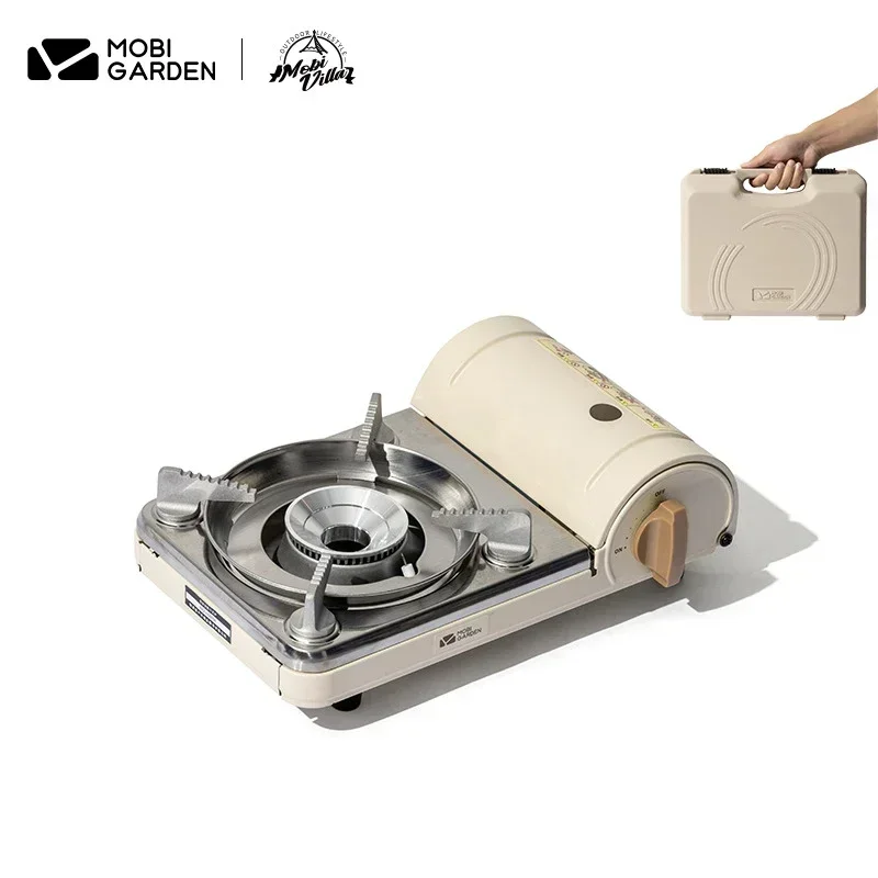 MOBI GARDEN Gas Stove Exquisite Camping Portable Outdoor Windproof Stove Picnic Hot Pot Cassette  Gas