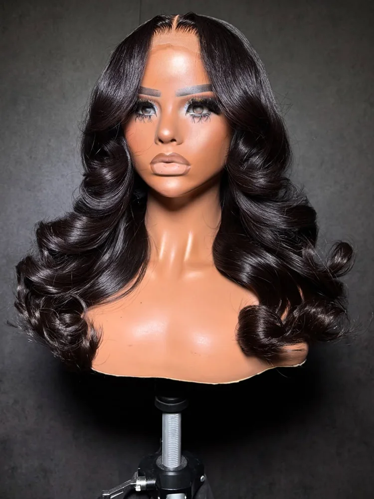 Body Wave 16 Inch Short Bob Wig 13x6 HD Lace Frontal Human Hair Wigs Water Wave 13x4 Transparent Front Human Hair Wig Preplucked