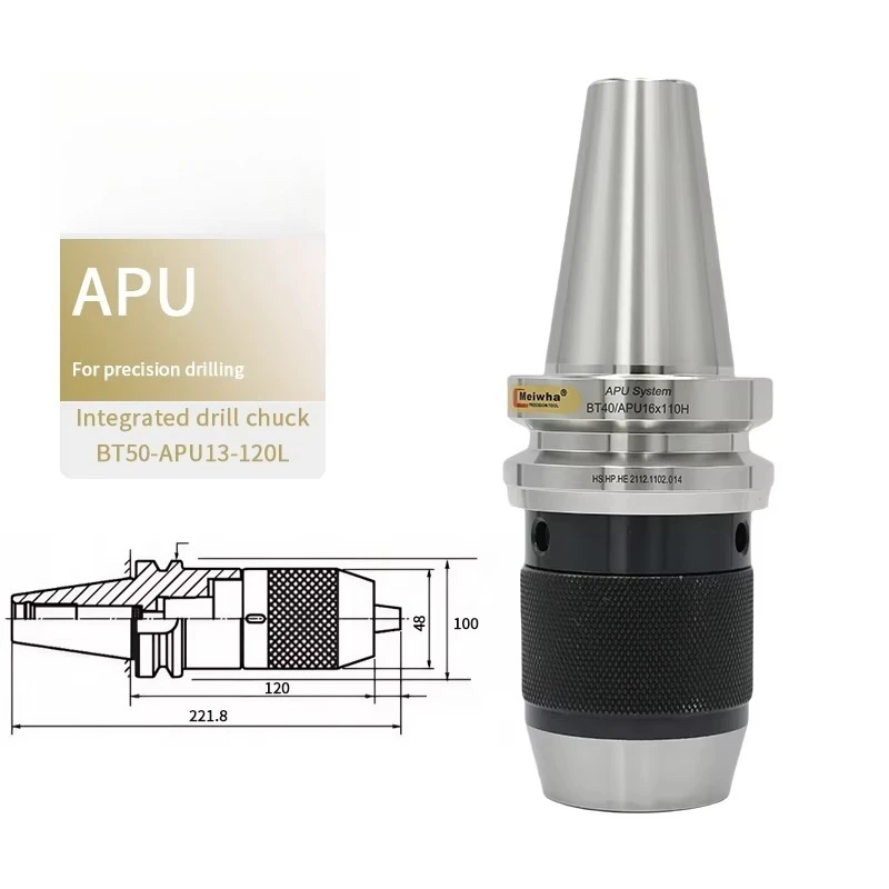 

High Quality BT50 Integrated Drilling Chuck Tool Holder For CNC Drilling Milling Machine APU13 APU16 Turning Tool