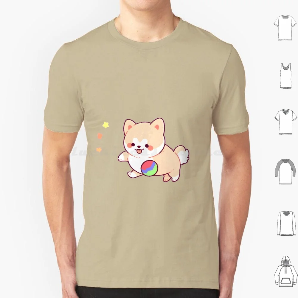 لطيف جرو اللعب تي شيرت 6xl القطن كول المحملة لطيف الكلب جرو Doggo الاطفال الملونة الاسترخاء Kawaii بسيط الاطفال الحيوان كلب أليف #1